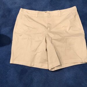 NYDJ plus sized shorts in tan.  Never worn!
